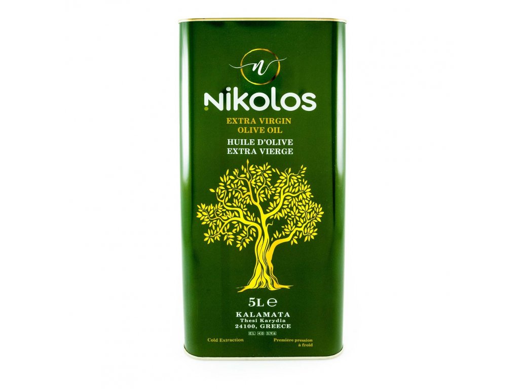 Nikolos Kalamata Extra panenský olivový olej 5l plech